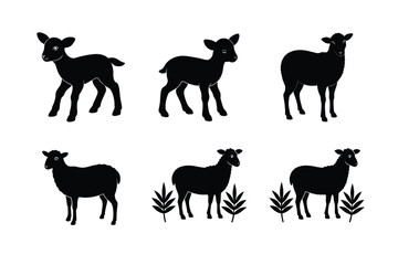 sheep silhouette bundle design