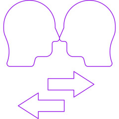 Meeting icon single icon vector illustration