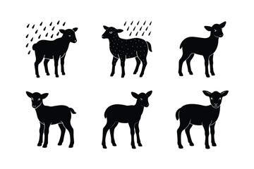 sheep silhouette bundle design