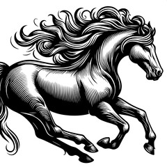 Running Horse Silhouette SVG