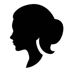 woman profile portrait silhouette