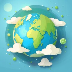 planet earth in the sky