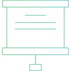 Presentation icon single icon vector illustration