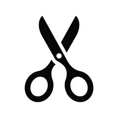 Scissors icon vector, Barbershop solid design icon, eps 10