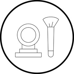 Makeup icon single icon vector illustration