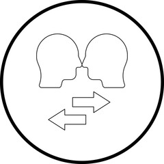 Meeting icon single icon vector illustration