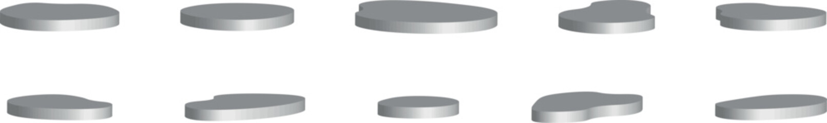 Minimalist 3D Circular Object Illustration – Creative Vector Element for Packaging, Web Icons, and Graphic Design