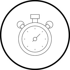 Alarm clock icon single icon vector illustration