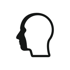 Elegant Black Human Head Profile Vector Silhouette Icon Set for Portrait and Identity Design Projects