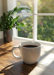 cup of coffee on the table