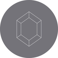 Gem stone icon single icon vector illustration