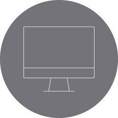 Pc icon single icon vector illustration