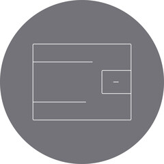 Wallet icon single icon vector illustration