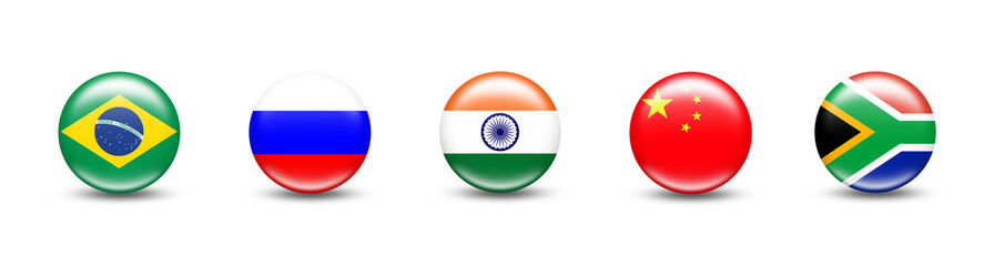 BRICS country isolated on transparent background