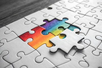 Rainbow Puzzle Piece Finding Unity and Diversity in Community