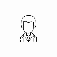 professional male figure icon sign vector
