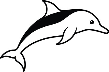 dolphin isolated on white background