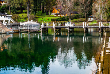 Obraz premium Manzano Bay, Bariloche, Neuquen, Argentina