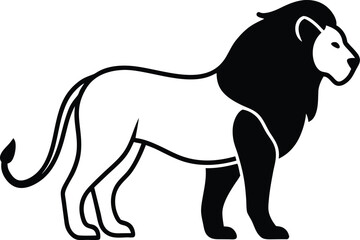 Lion silhouette vector