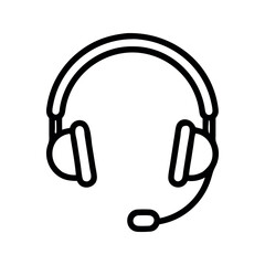 Headset icon customer support communication device