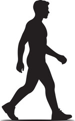 Walking man vector illustration