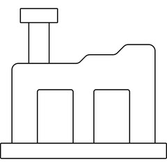 Factory icon single icon vector illustration