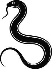 black snake vector illustration