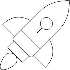 Rocket icon single icon vector illustration