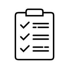 Fototapeta premium Checklist clipboard icon task management planning