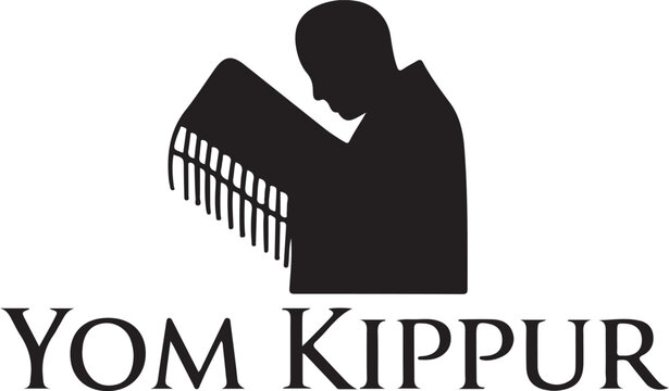 yom kippur vector illustration