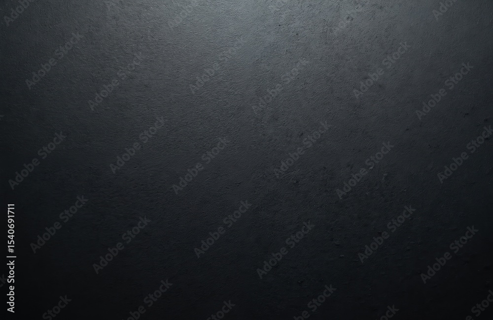 Aufkleber Black plastic material texture background. Close-up of dark rough surface. Blank empty space for text, design. Grunge grey macro grain pattern. Dark background for presentation.