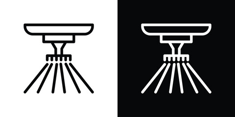 Sprinkler icon design. simple stroke line vector icon set