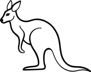 kangaroo vector illustration