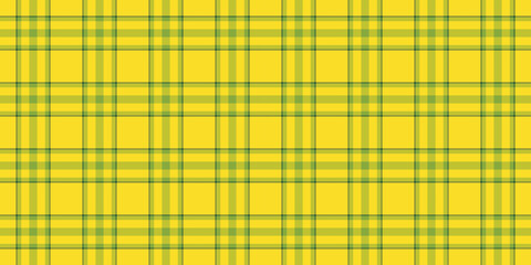 Greeting card vector fabric textile, premium texture pattern plaid. Warm check seamless tartan background in lime and yellow colors.