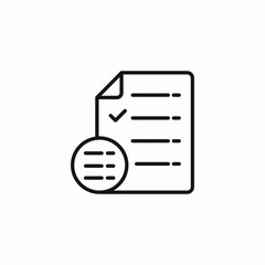 document checked verified icon sign vector