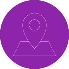 Location map icon single icon vector illustration