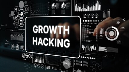 Innovative Growth Hacking Techniques for Digital Marketing Success and Data-Driven Strategies in Online Business. Asymptotic smart data analytic.