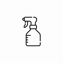 spray bottle cleaner icon sign vector