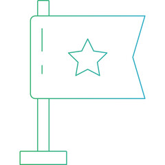 Flag icon single icon vector illustration