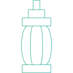 Lantern icon single icon vector illustration