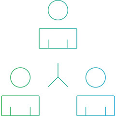 Online meeting icon single icon vector illustration