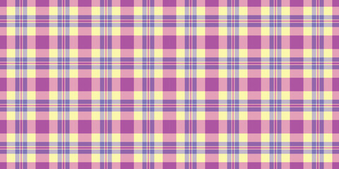 Pastel pink and yellow plaid pattern.  Perfect for textile design, website backgrounds, or crafting projects. This cheerful, repeating texture evokes feelings of warmth and springtime.