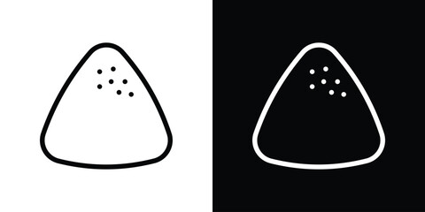 Mound icon design. simple stroke line vector icon set