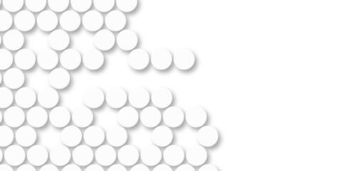 White tiles wall. round marble textures, ball tiles. Top view pavement circle block white texture with seamless patterns floor background. Air Bubble wrap texture background. Textured Background.