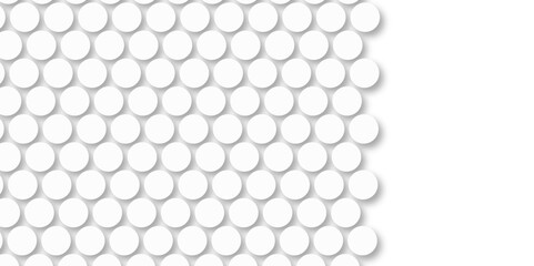 White tiles wall. round marble textures, ball tiles. Top view pavement circle block white texture with seamless patterns floor background. Air Bubble wrap texture background. Textured Background.