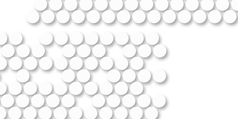 White tiles wall. round marble textures, ball tiles. Top view pavement circle block white texture with seamless patterns floor background. Air Bubble wrap texture background. Textured Background.