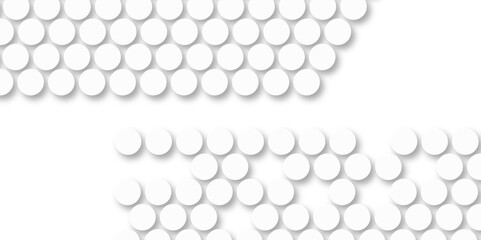White tiles wall. round marble textures, ball tiles. Top view pavement circle block white texture with seamless patterns floor background. Air Bubble wrap texture background. Textured Background.