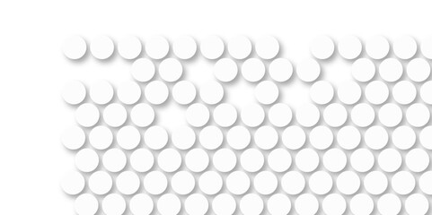 White tiles wall. round marble textures, ball tiles. Top view pavement circle block white texture with seamless patterns floor background. Air Bubble wrap texture background. Textured Background.