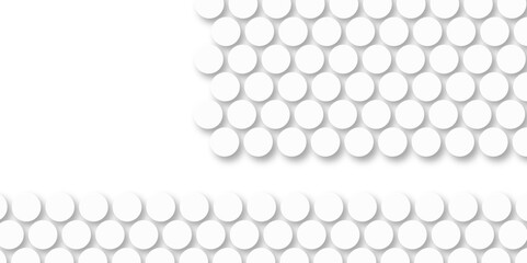 White tiles wall. round marble textures, ball tiles. Top view pavement circle block white texture with seamless patterns floor background. Air Bubble wrap texture background. Textured Background.