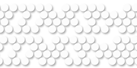 White tiles wall. round marble textures, ball tiles. Top view pavement circle block white texture with seamless patterns floor background. Air Bubble wrap texture background. Textured Background.